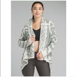 Prana Alberta Reversible Cardigan Sweater Wool Blend Women's Size Small